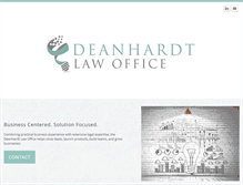 Tablet Screenshot of deanhardtlaw.com